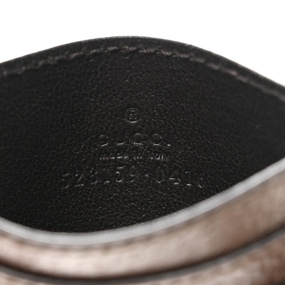 Gucci GG Supreme Monogram Textured Dollar Calfskin Ophidia Card Holder Beige Ebony New Acero 5 of 6