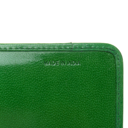 Prada Goatskin Woven Wristlet Wallet Verde 9 of 12