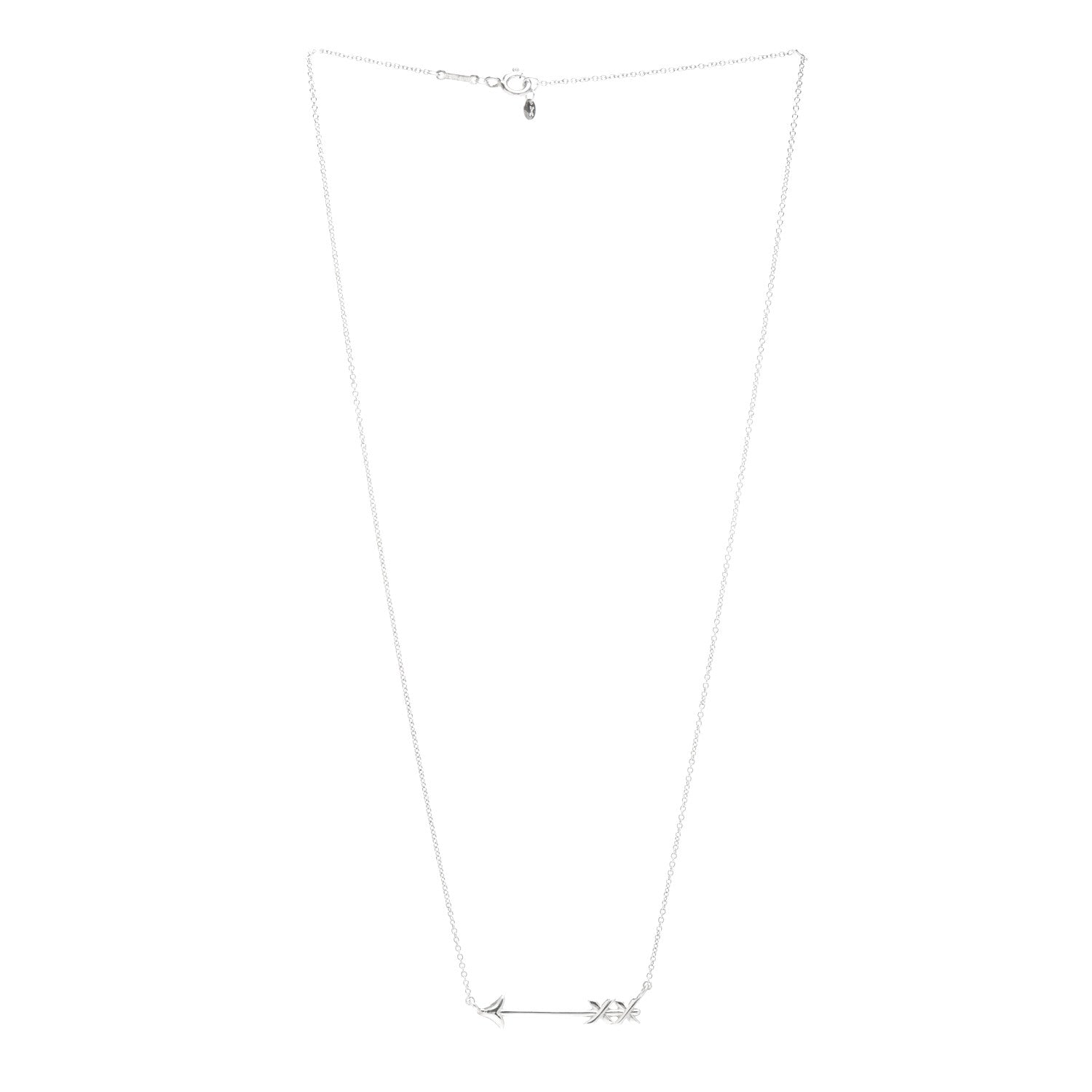 Tiffany Sterling Silver Paloma's Graffiti Arrow Pendant Necklace 3 of 4