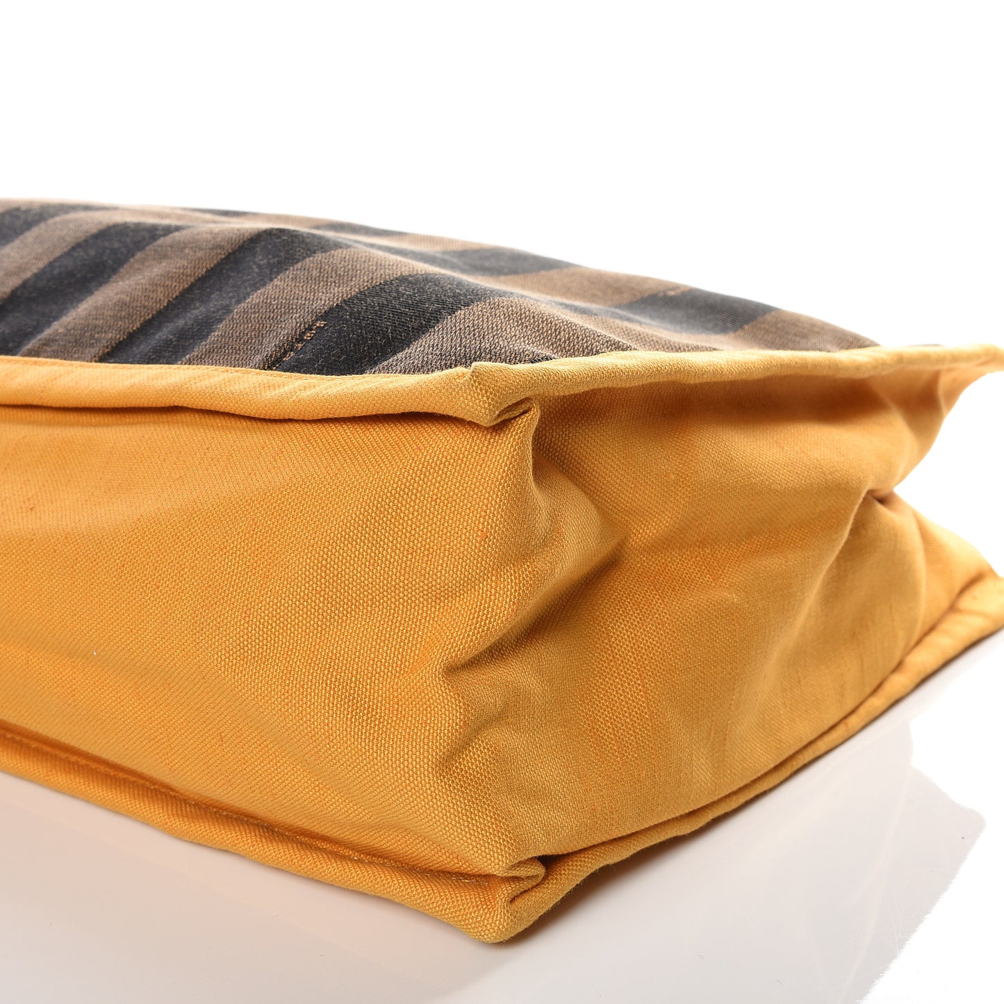 Canvas Pequin Small Shopping Tote Yellow