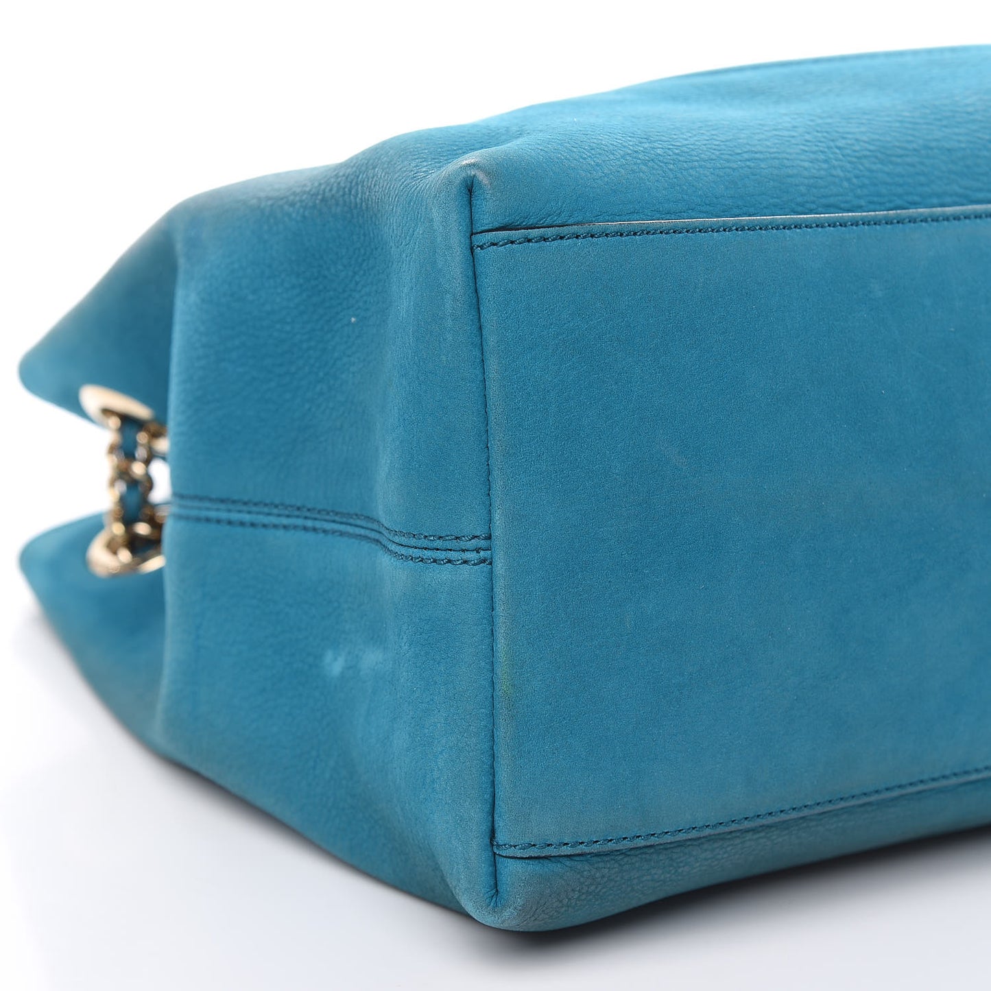 Vitello Range Medium Soho Chain Shoulder Bag Deep Cobalt
