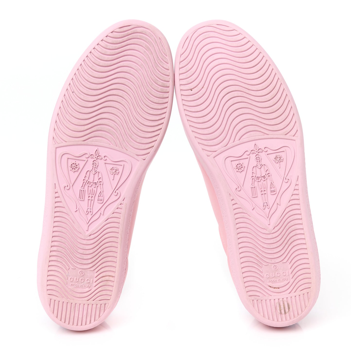Miro Soft Calfskin Interlocking G Perforated Womens Ace Sneakers 39.5 Wild Rose Lapis