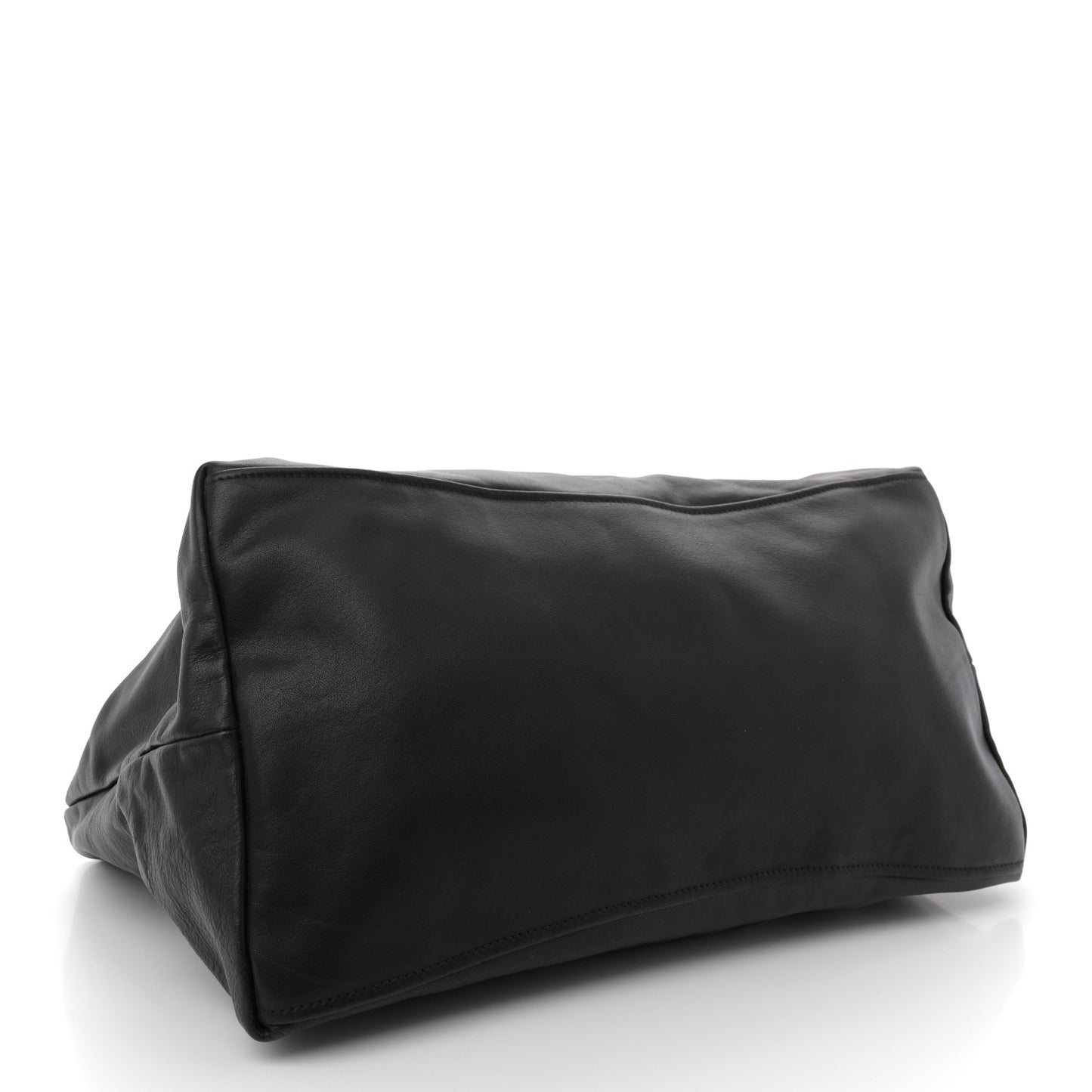 Soft Calf Chain Tote Black