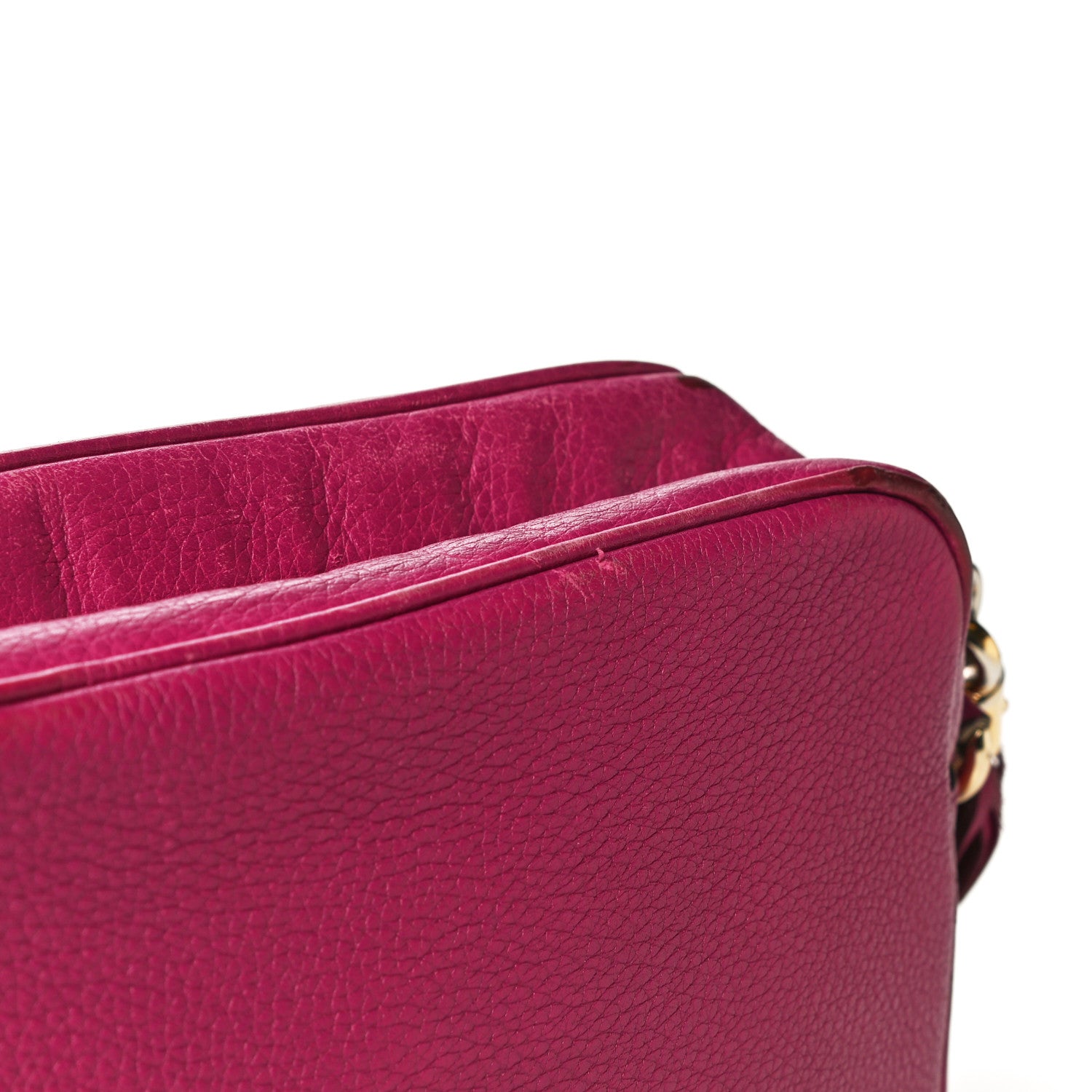 Gucci Cellarius Calfskin Small Soho Disco Bag Bright Bouganville 31 of 33