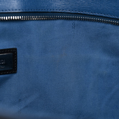 Fendi Vitello Elite Cuoio Monster Buggies Medium Roll Tote Black Multicolor Blue Cobalto 15 of 31
