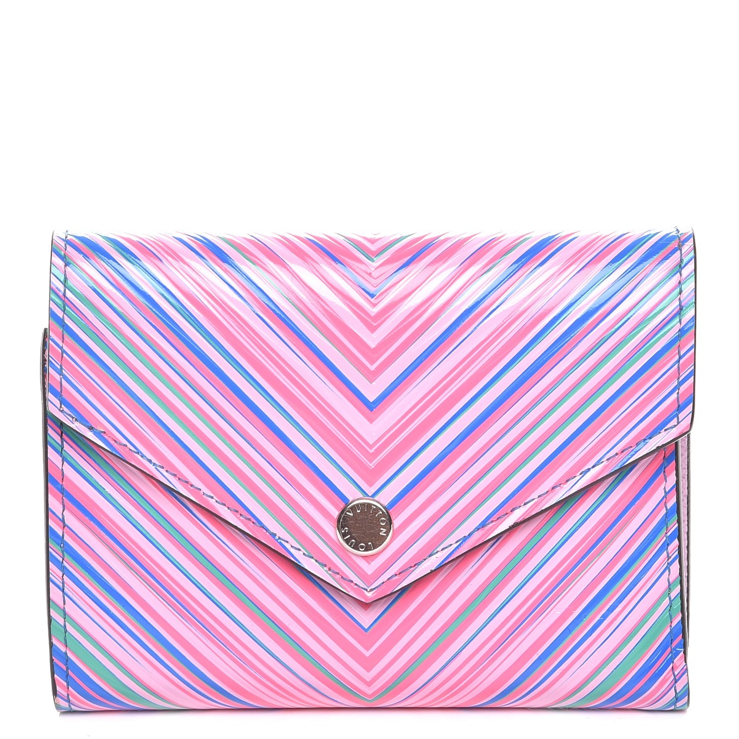 Epi Tropical Victorine Wallet Blue Rose