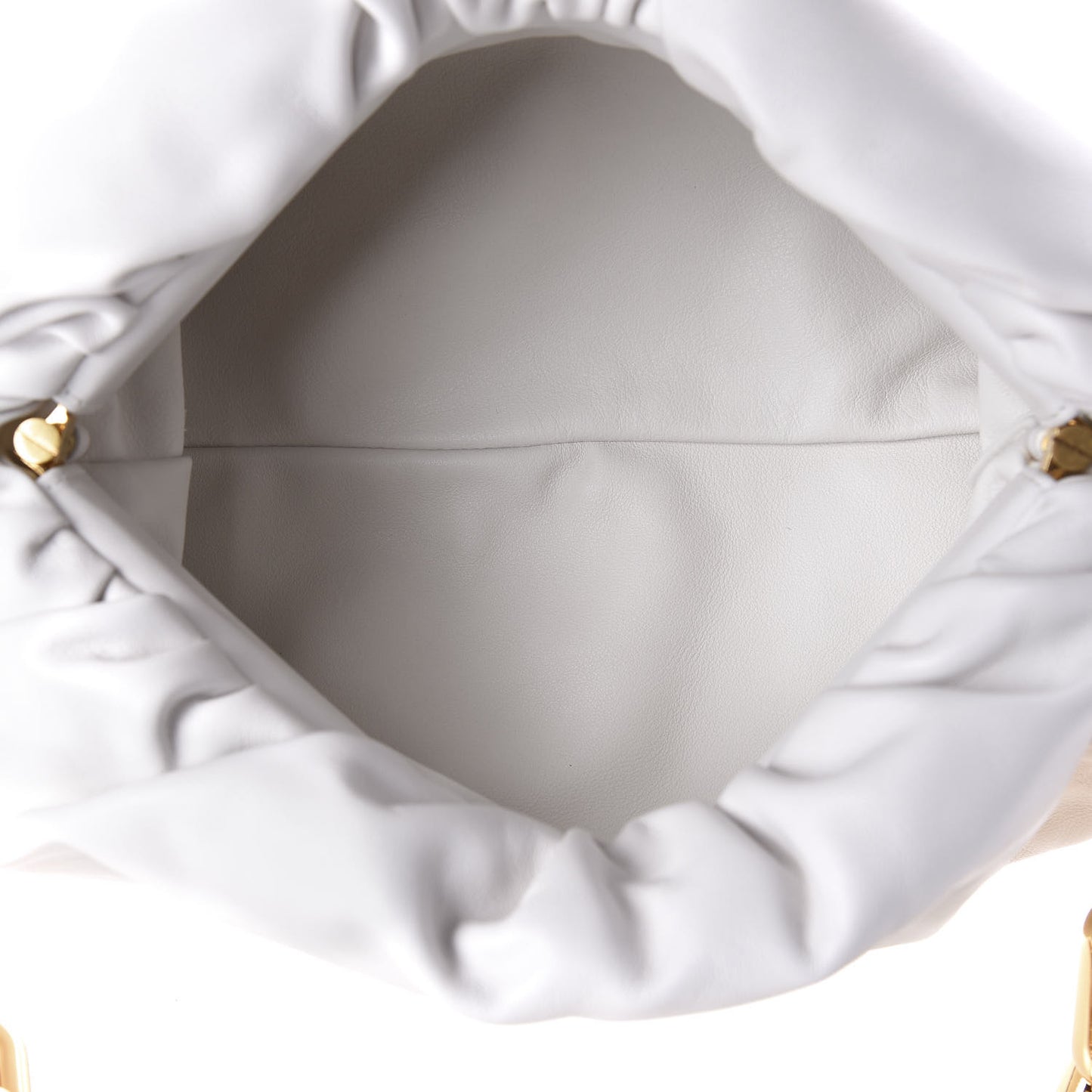 Calfskin The Pouch Chain Chalk