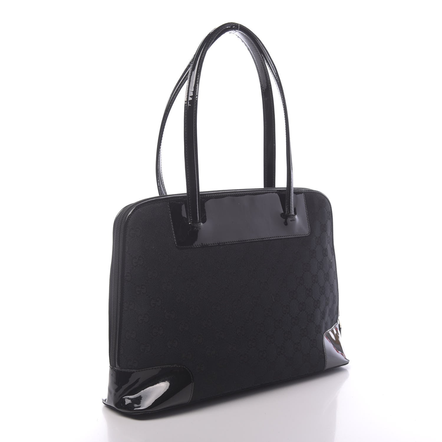 Gucci Monogram Tote Bag Black 3 of 12