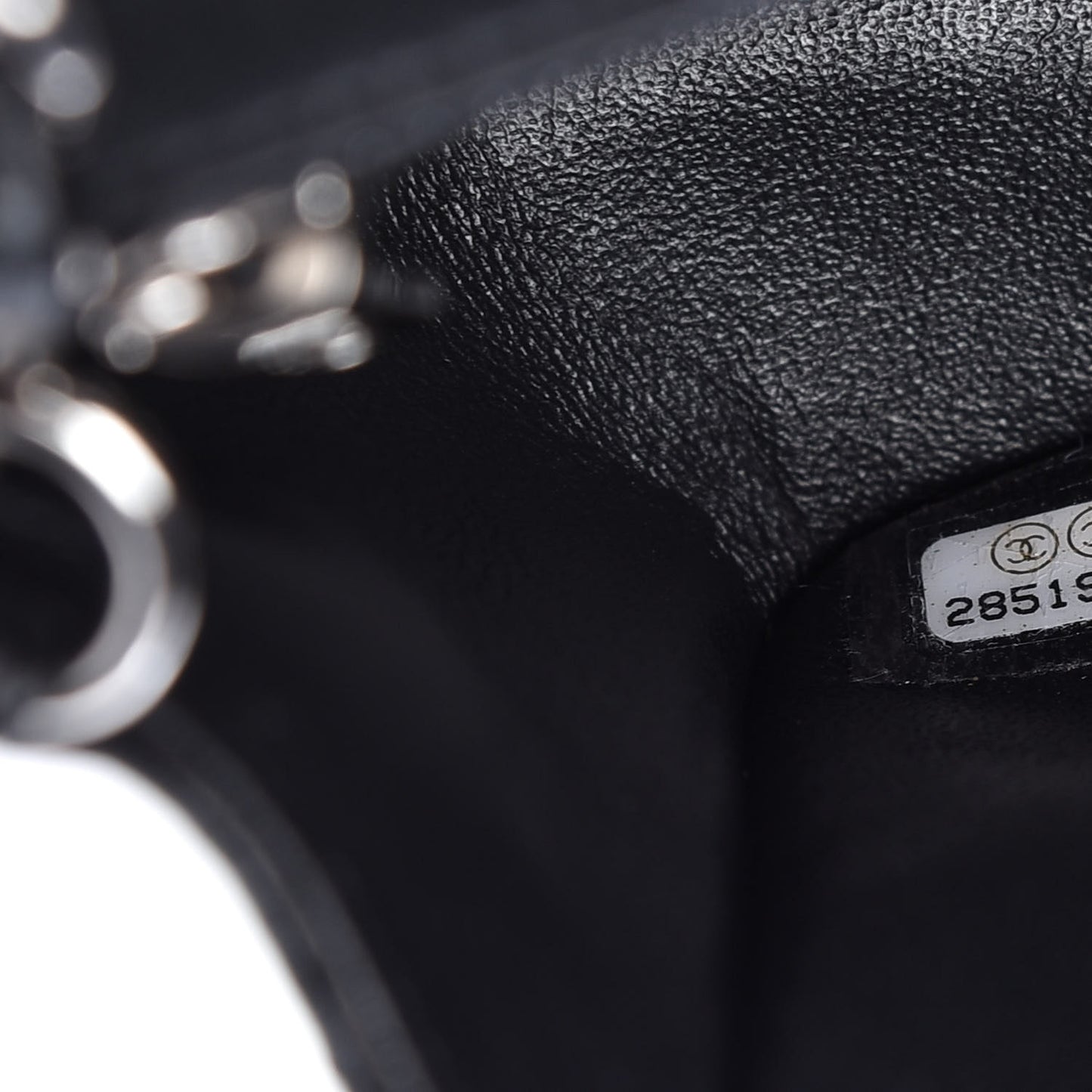 Lambskin Quilted Mini Rectangular Flap Black