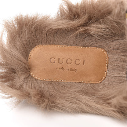 Gucci Velvet Fur Floral Princetown Slippers 36.5 Black 6 of 8
