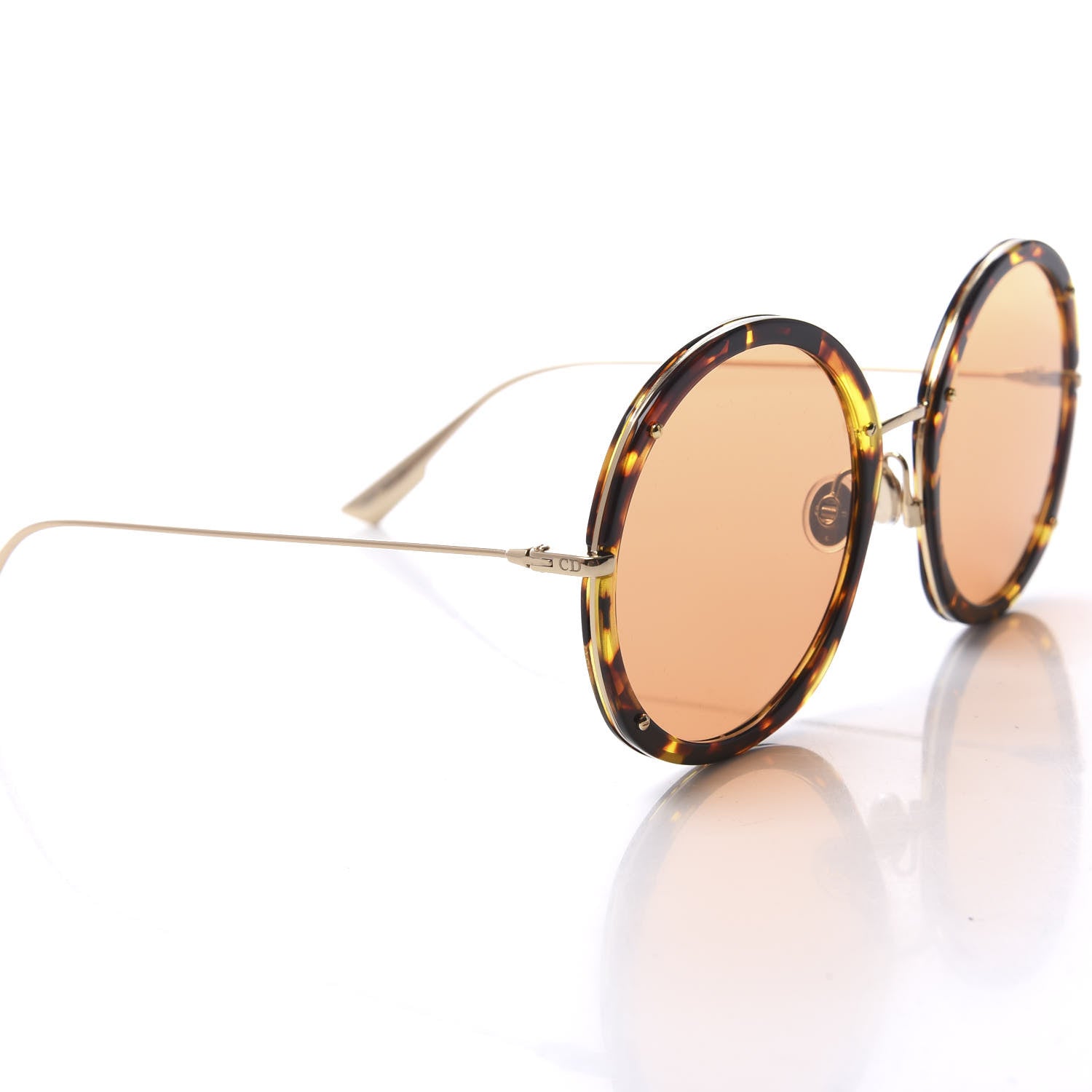 Christian Dior Hypnotic 1 Round Sunglasses Havana Orange 4 of 9