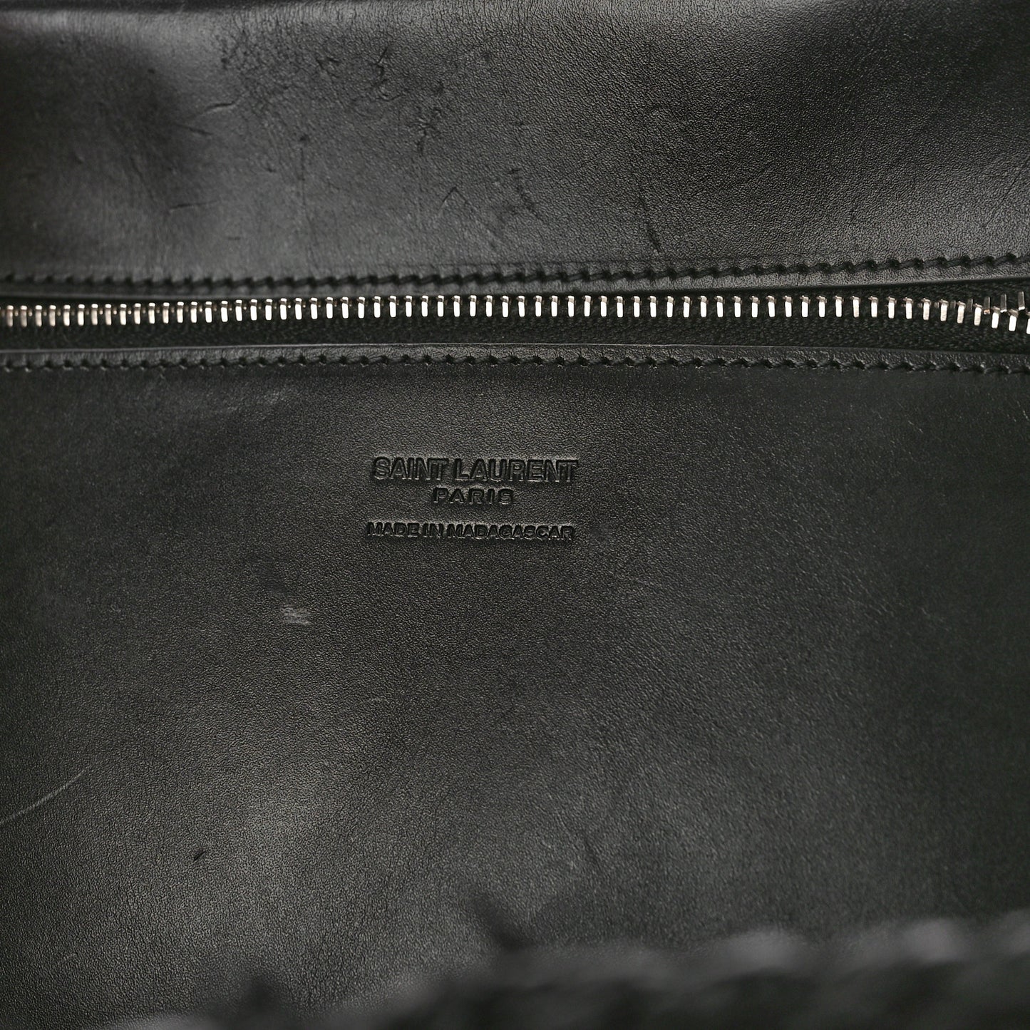 Raffia Medium Panier Bag Black