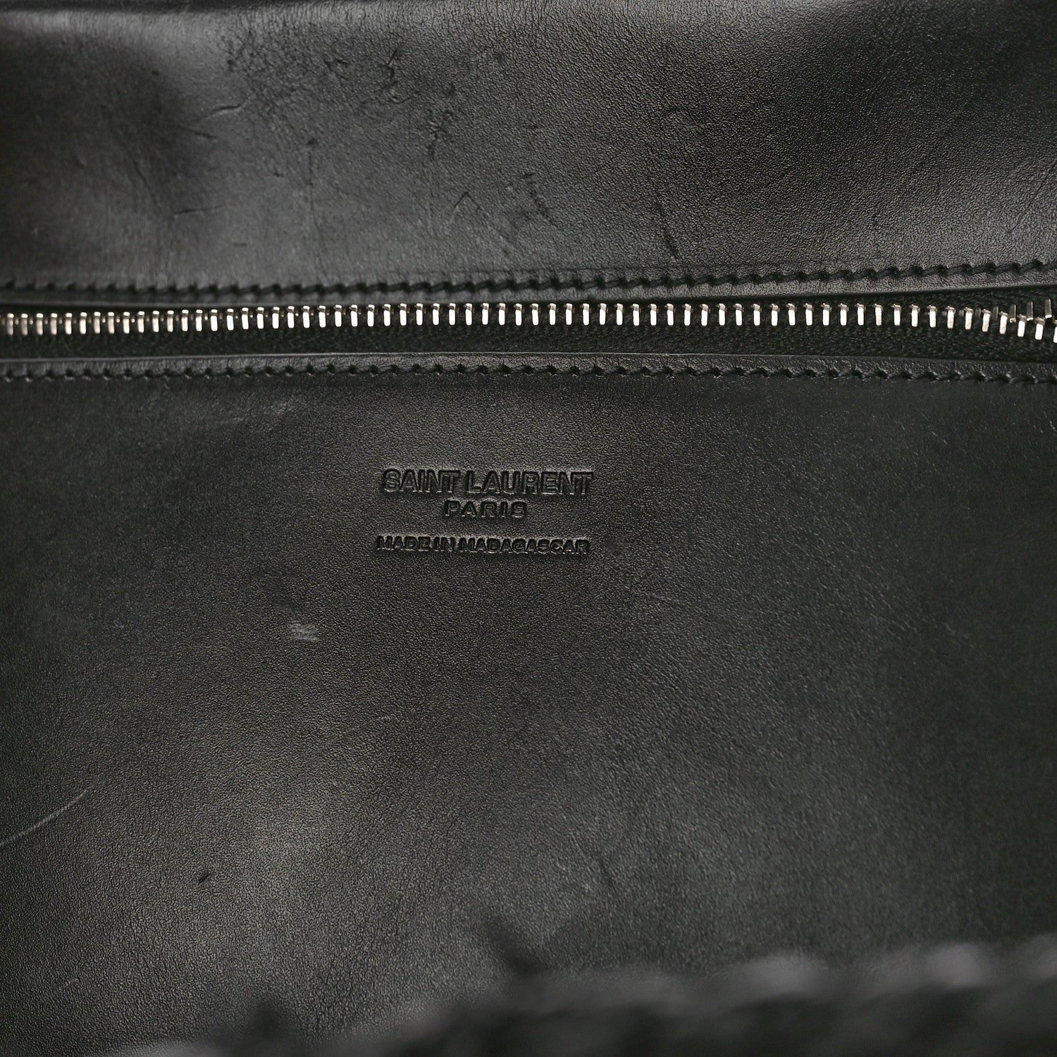 Saint Laurent Raffia Medium Panier Bag Black 6 of 12
