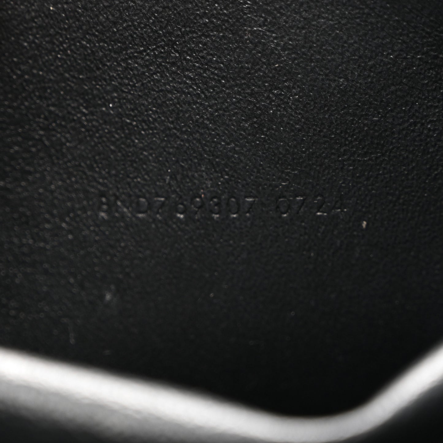 Grained Lambskin Cassandre Envelope Pouch Black