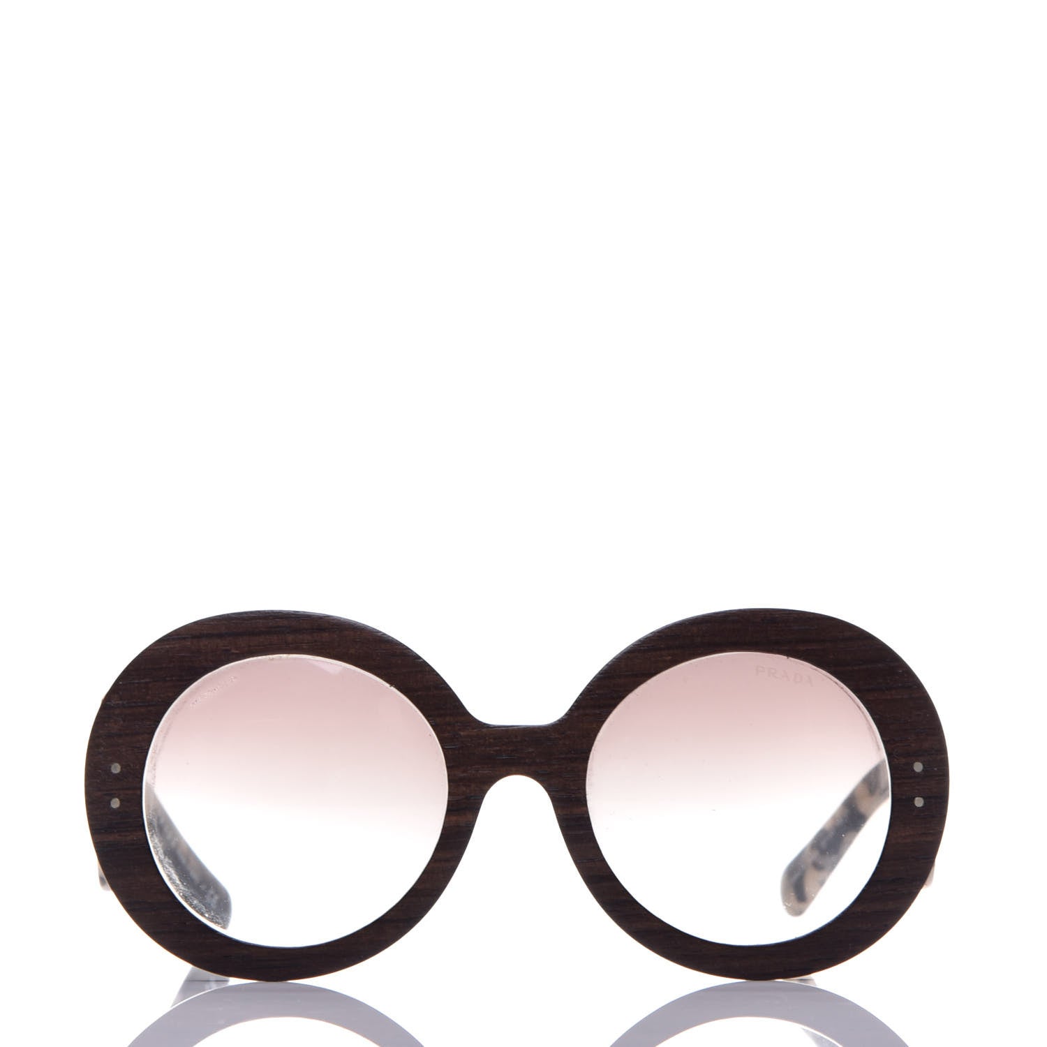 Prada Wooden Baroque Sunglasses SPR 27R Tortoise Dark Brown 2 of 7