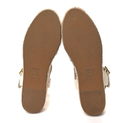 Christian Dior Calfskin Dioriviera Dior Marine Sandals 36.5 White 5 of 10