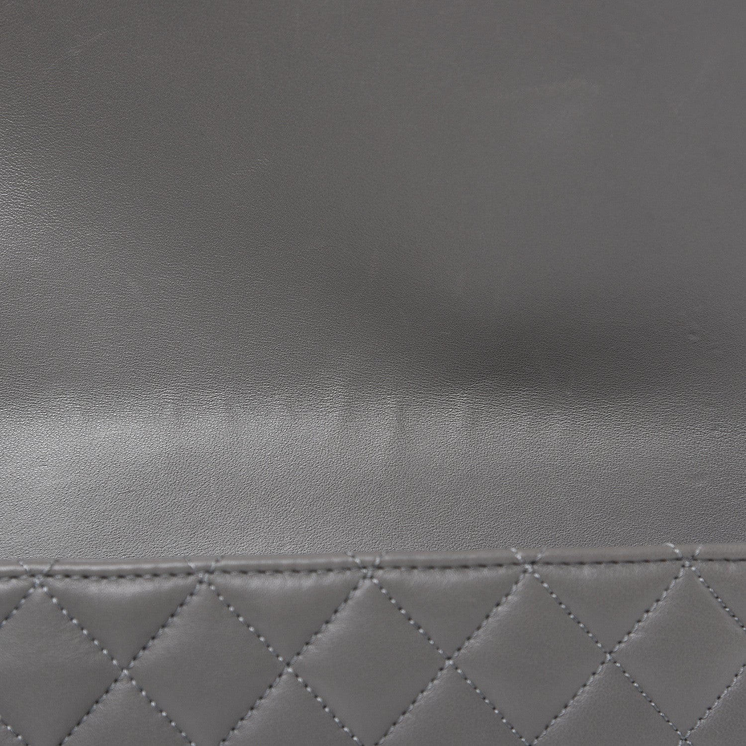 Chanel Lambskin Quilted Large CC Chic Flap Grey Dark Navy 14 of 15