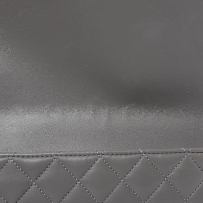 Chanel Lambskin Quilted Large CC Chic Flap Grey Dark Navy 14 of 15