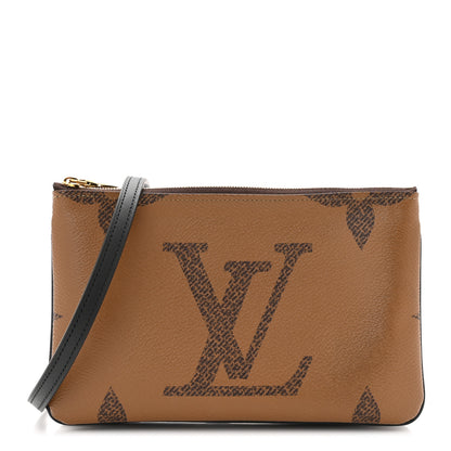 Louis Vuitton Reverse Monogram Giant Double Zip Pochette 1 of 10