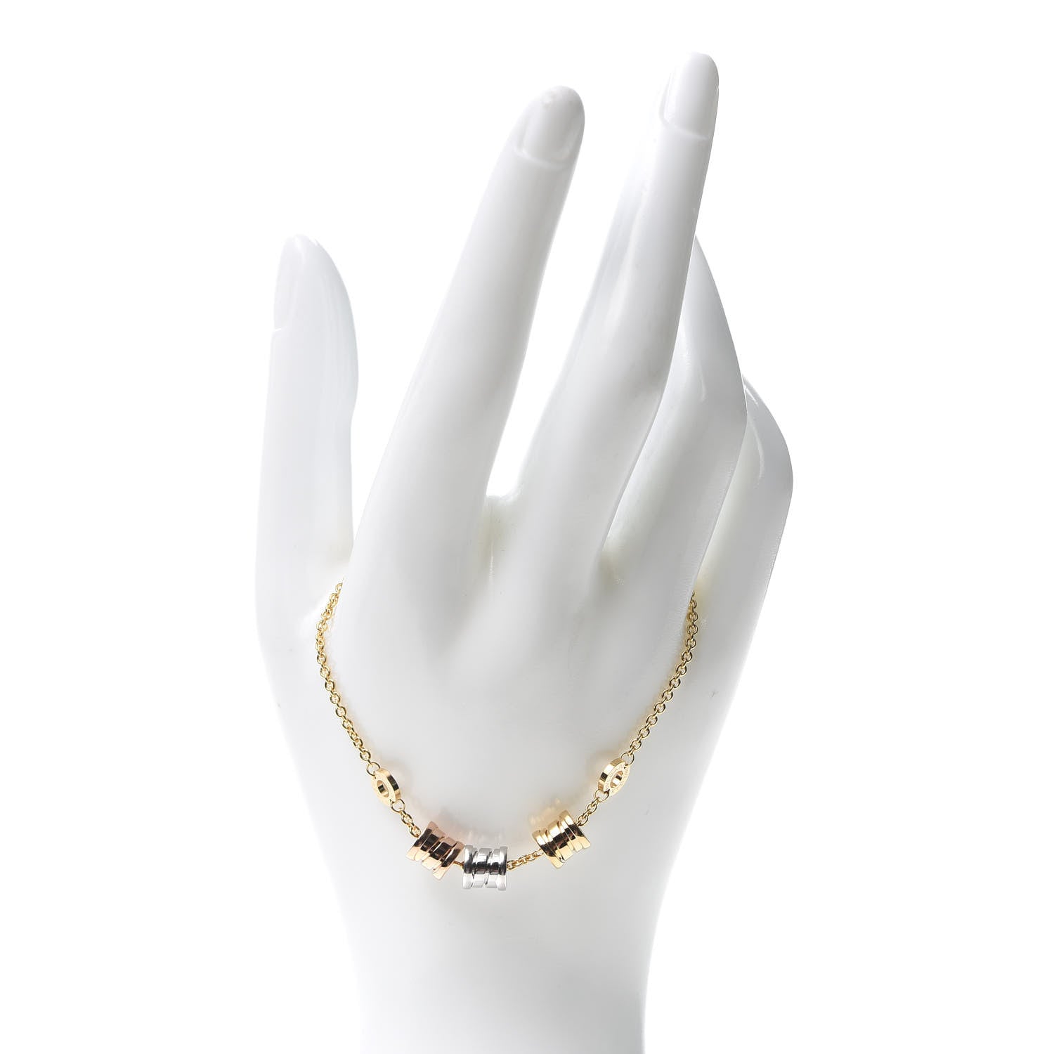 Bulgari 18K Yellow Rose White Gold B.Zero1 Bracelet 2 of 7
