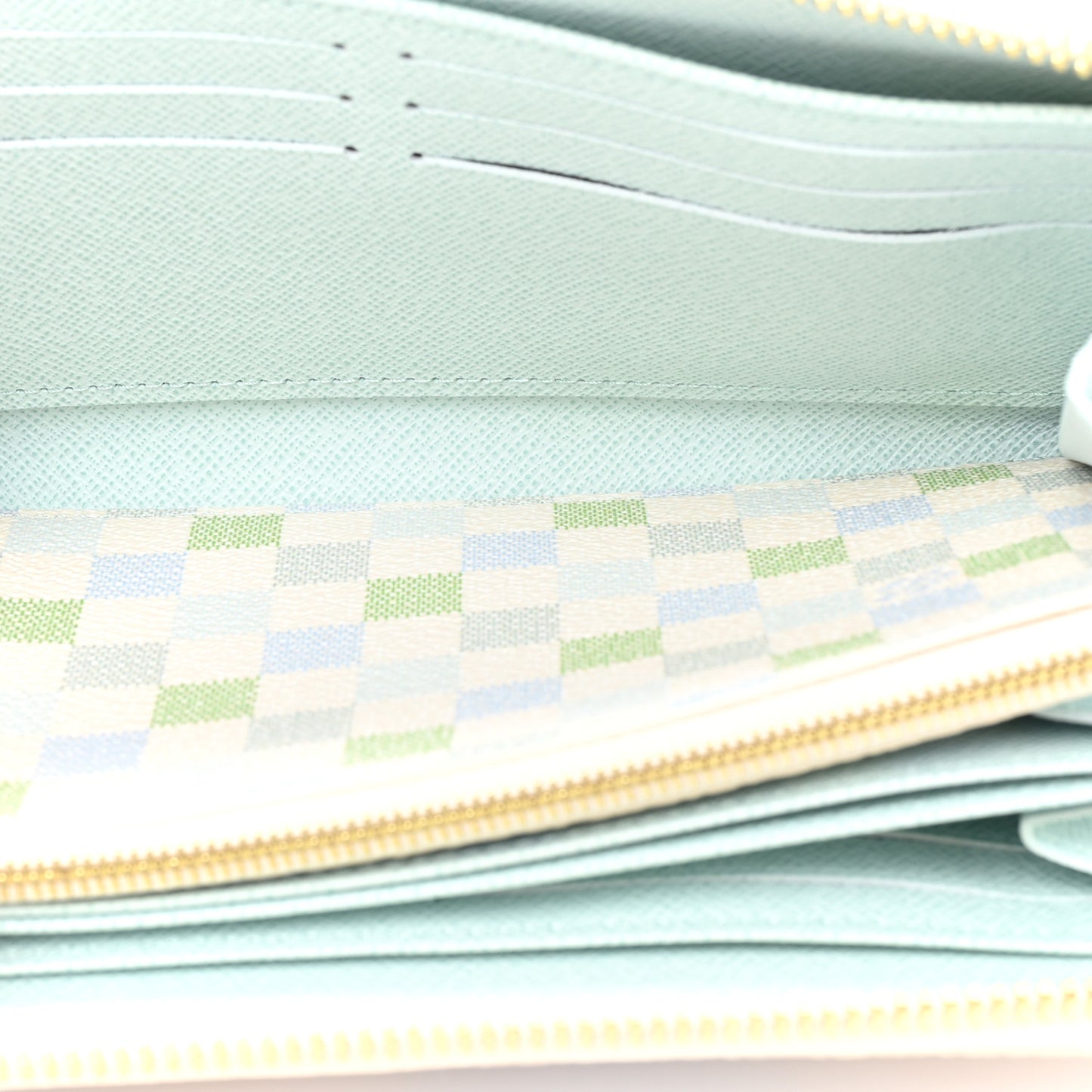 Damierlicious Zippy Wallet Pistachio Green