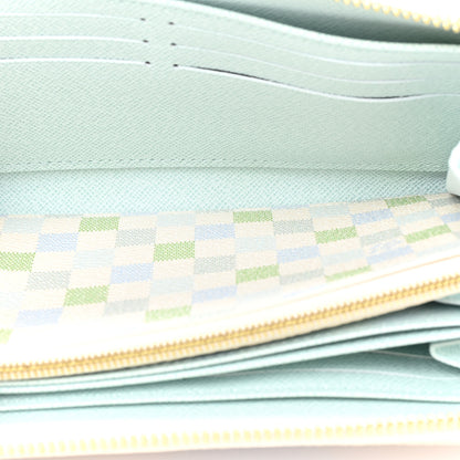 Louis Vuitton Damierlicious Zippy Wallet Pistachio Green 8 of 12