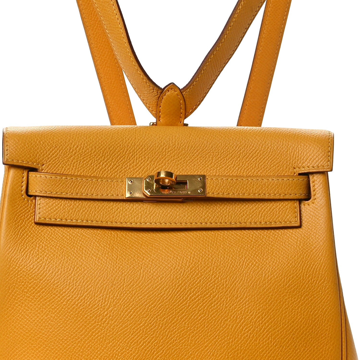 Hermes Courchevel Kelly Ado 20 Backpack Jaune 8 of 11