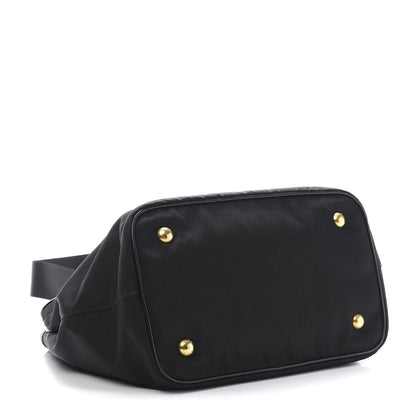 Prada Tessuto Nylon Soft Calf Tote Black 5 of 12