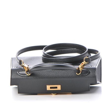 Hermes Epsom Mini Kelly Sellier 20 Black 19 of 29