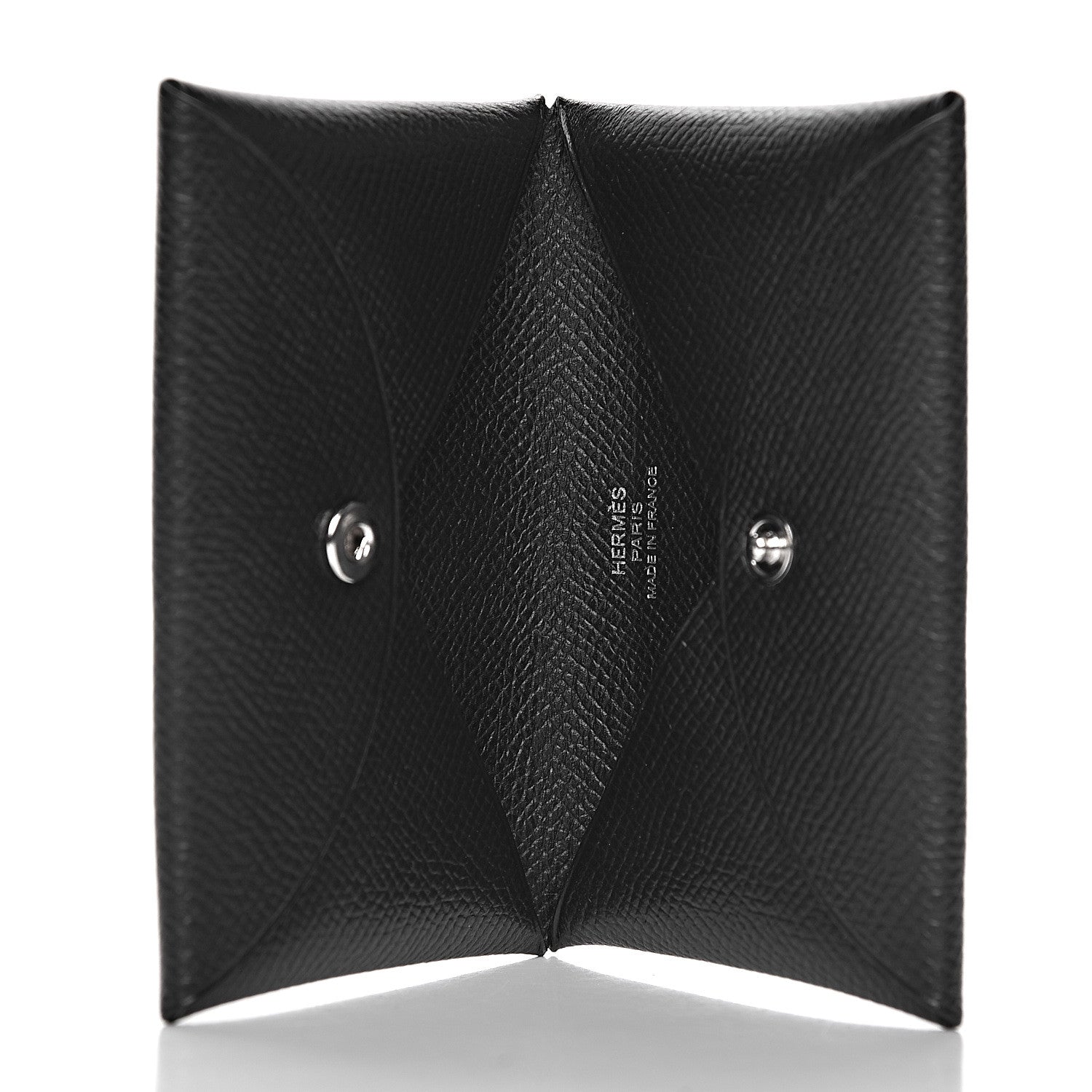 Hermes Epsom Calvi Card Case Black 5 of 9