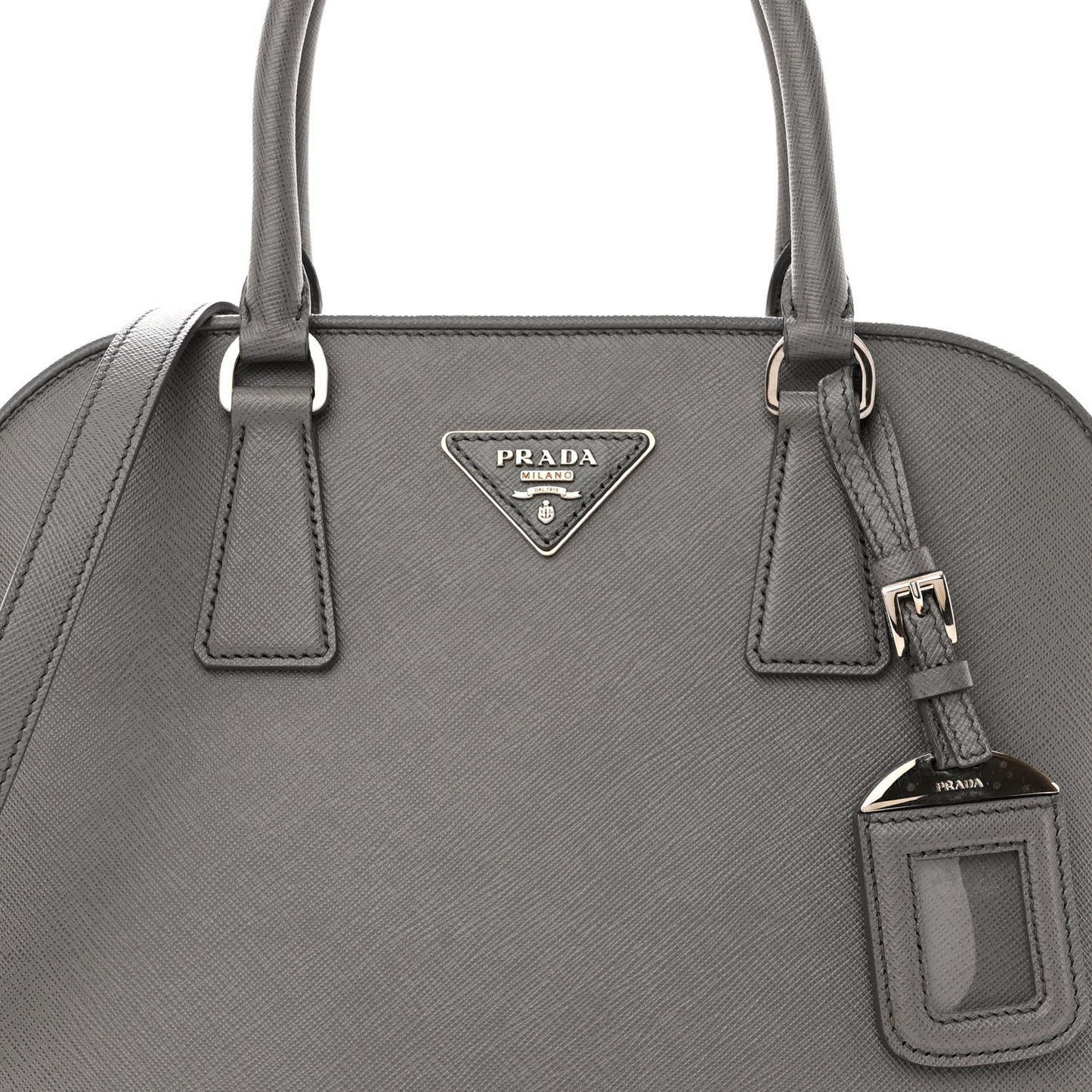 Saffiano Lux Open Promenade Tote Marmo