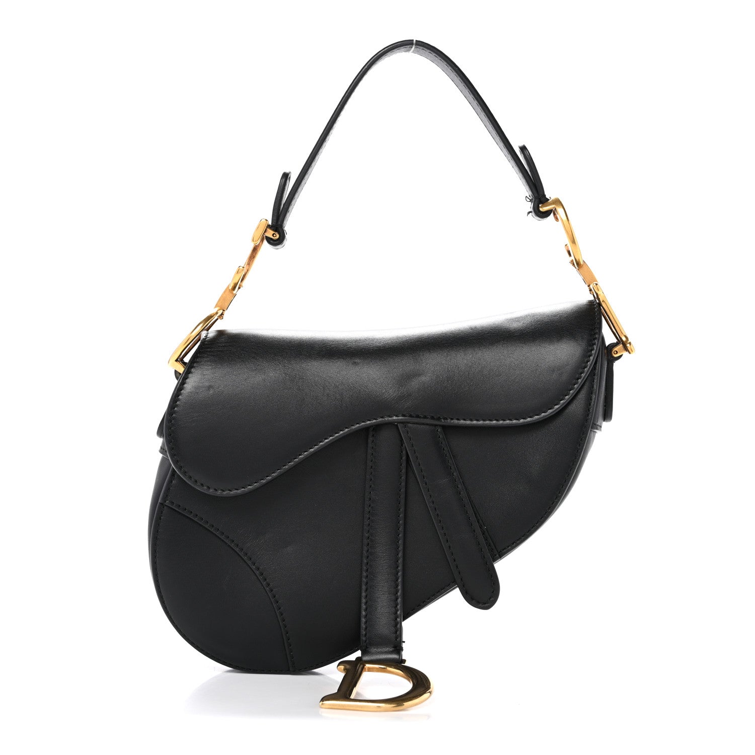 Christian Dior Calfskin Mini Saddle Bag Black 1 of 13