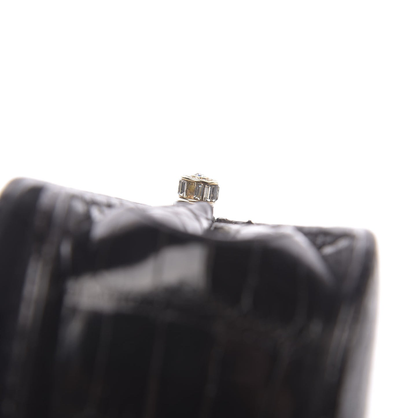 Alligator Crystal Evening Bag Black