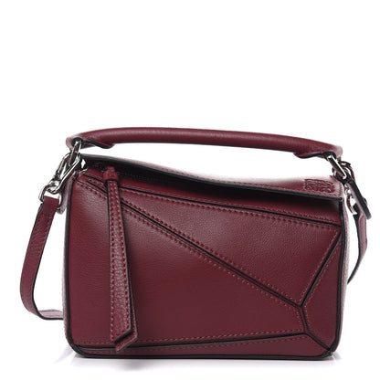 Loewe Calfskin Mini Puzzle Bag Wine 1 of 10