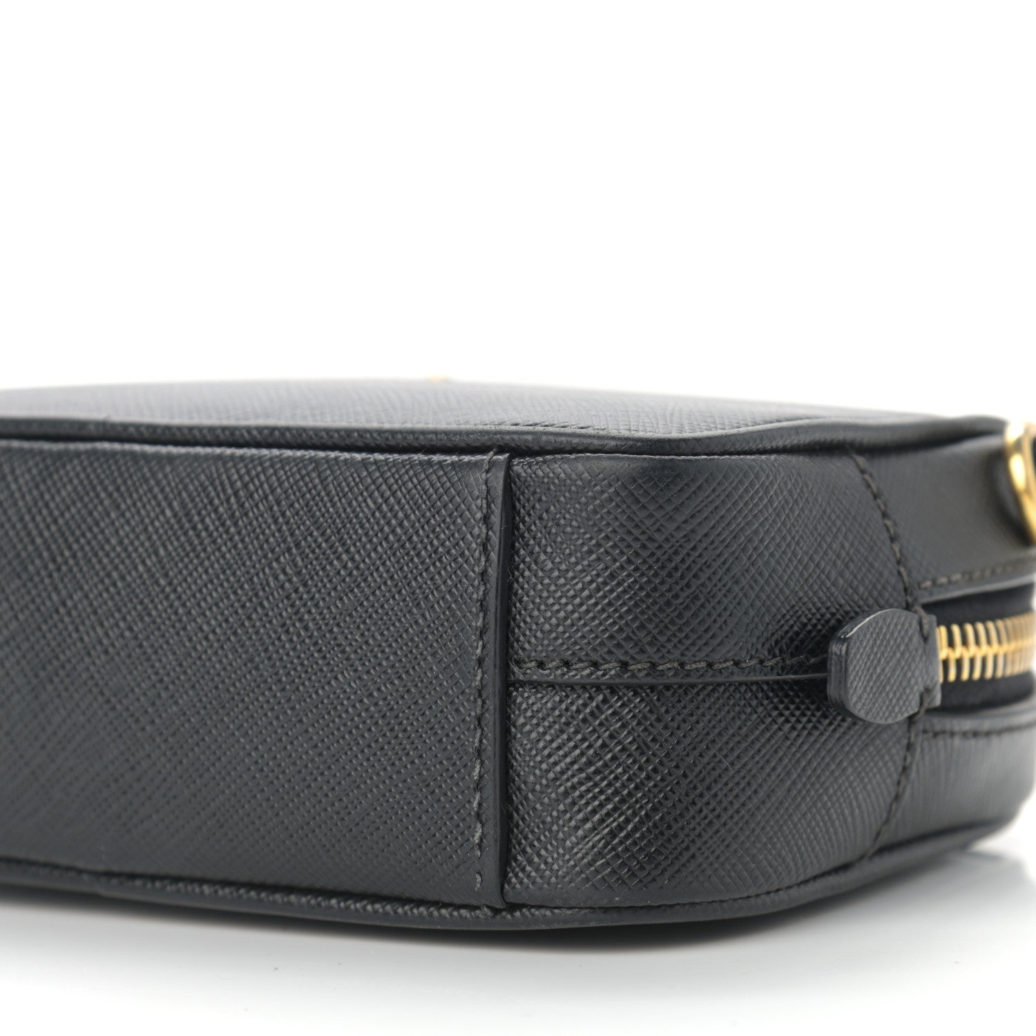 Prada Saffiano Mini Camera Crossbody Bag Black 10 of 10