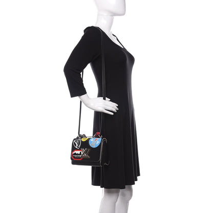 Louis Vuitton Epi World Tour Twist Shoulder Bag PM Black 2 of 10