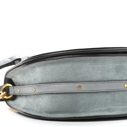 Chloe Calfskin Suede Medium Nile Bracelet Bag Cloudy Blue 9 of 10