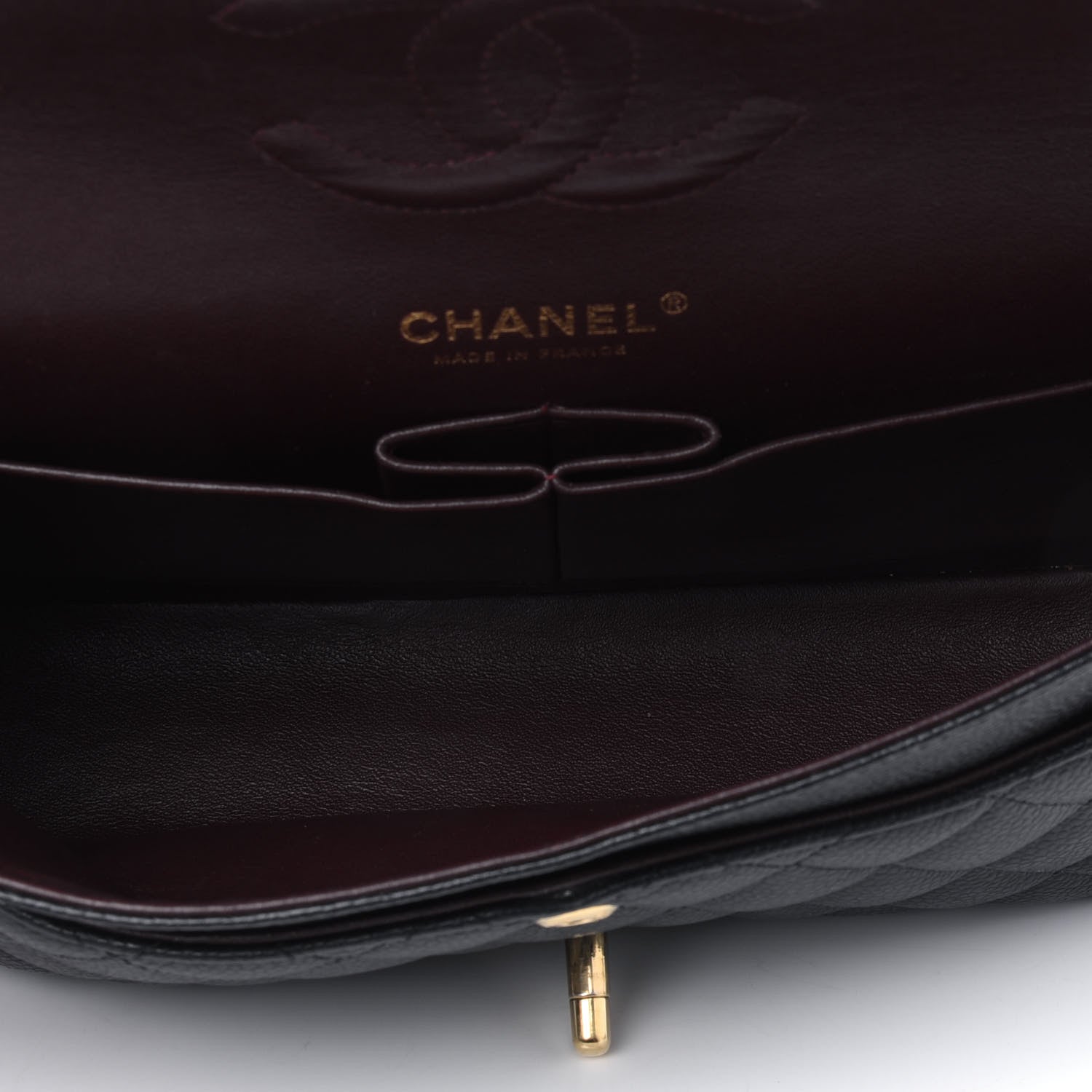 Chanel Caviar Quilted Medium Double Flap Black 4 of 5