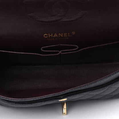 Chanel Caviar Quilted Medium Double Flap Black 4 of 5