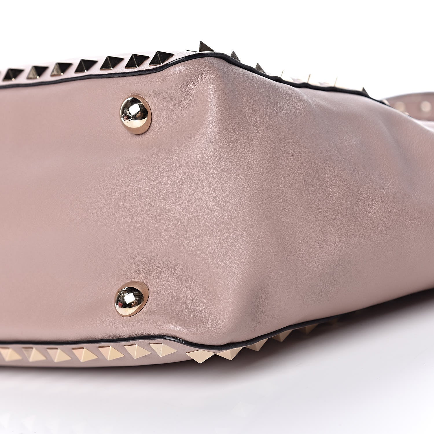 Valentino Garavani Vitello Small Rockstud Tote Poudre 10 of 12