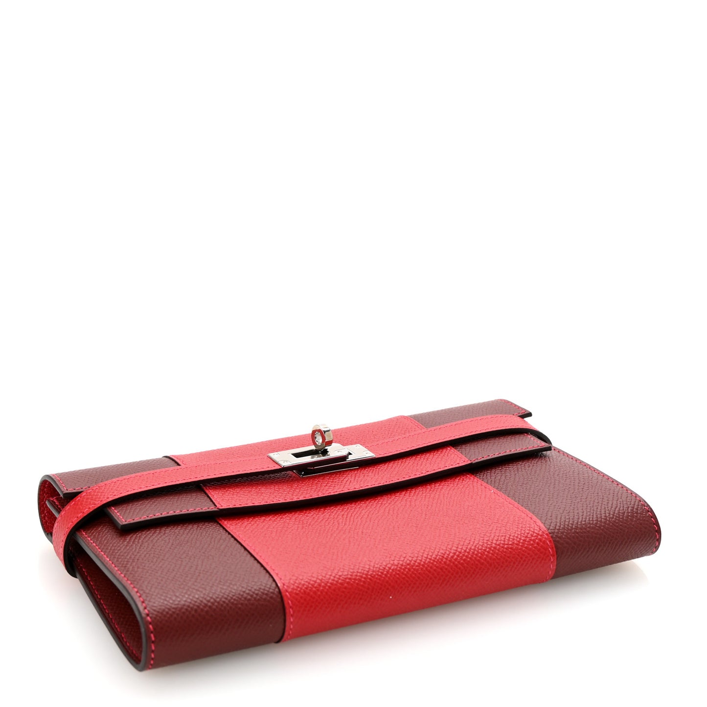 Epsom Flag Kelly Longue Wallet Rouge Casaque Rouge H