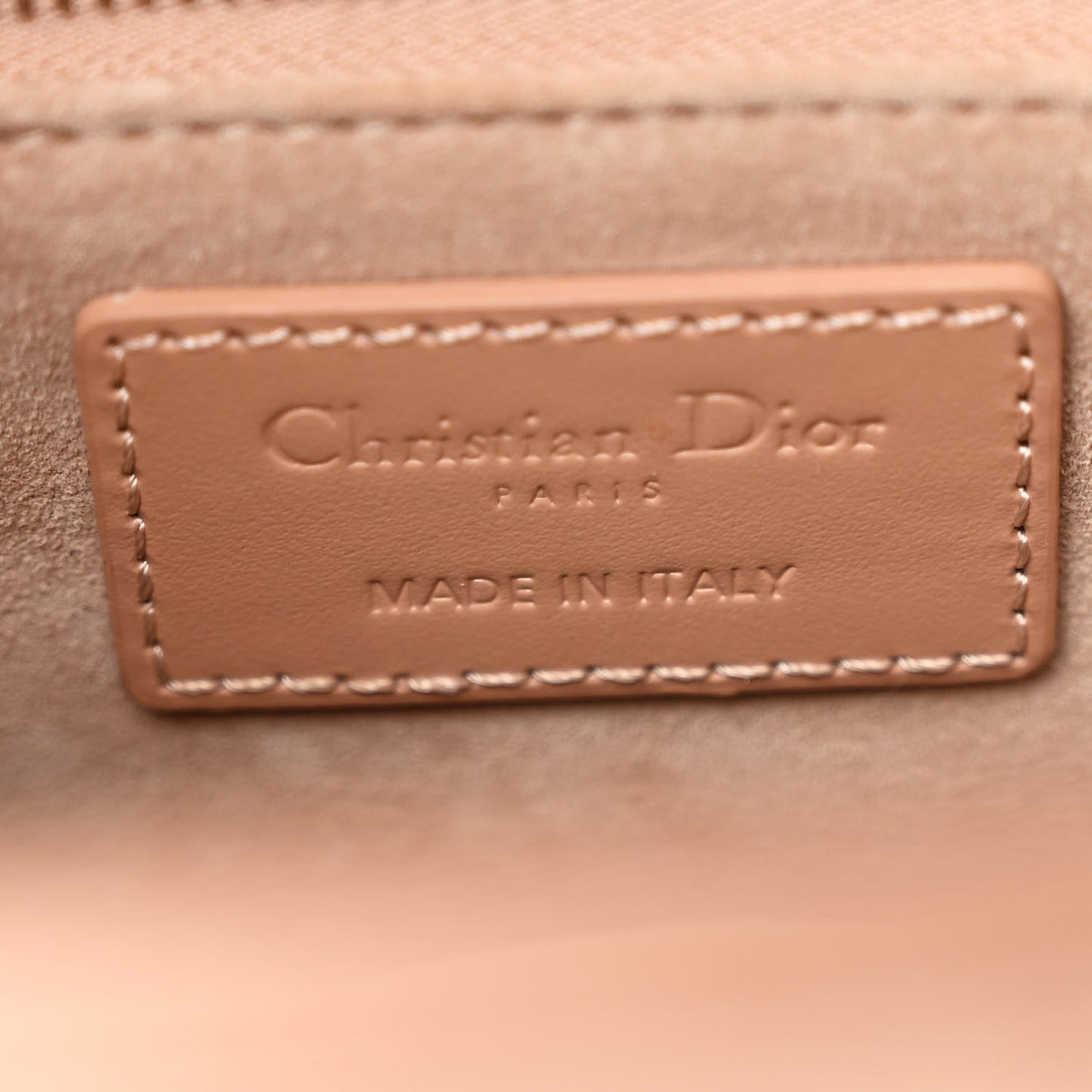 Calfskin Cannage Diamond Small My ABCDior Lady Dior Rose Des Vents