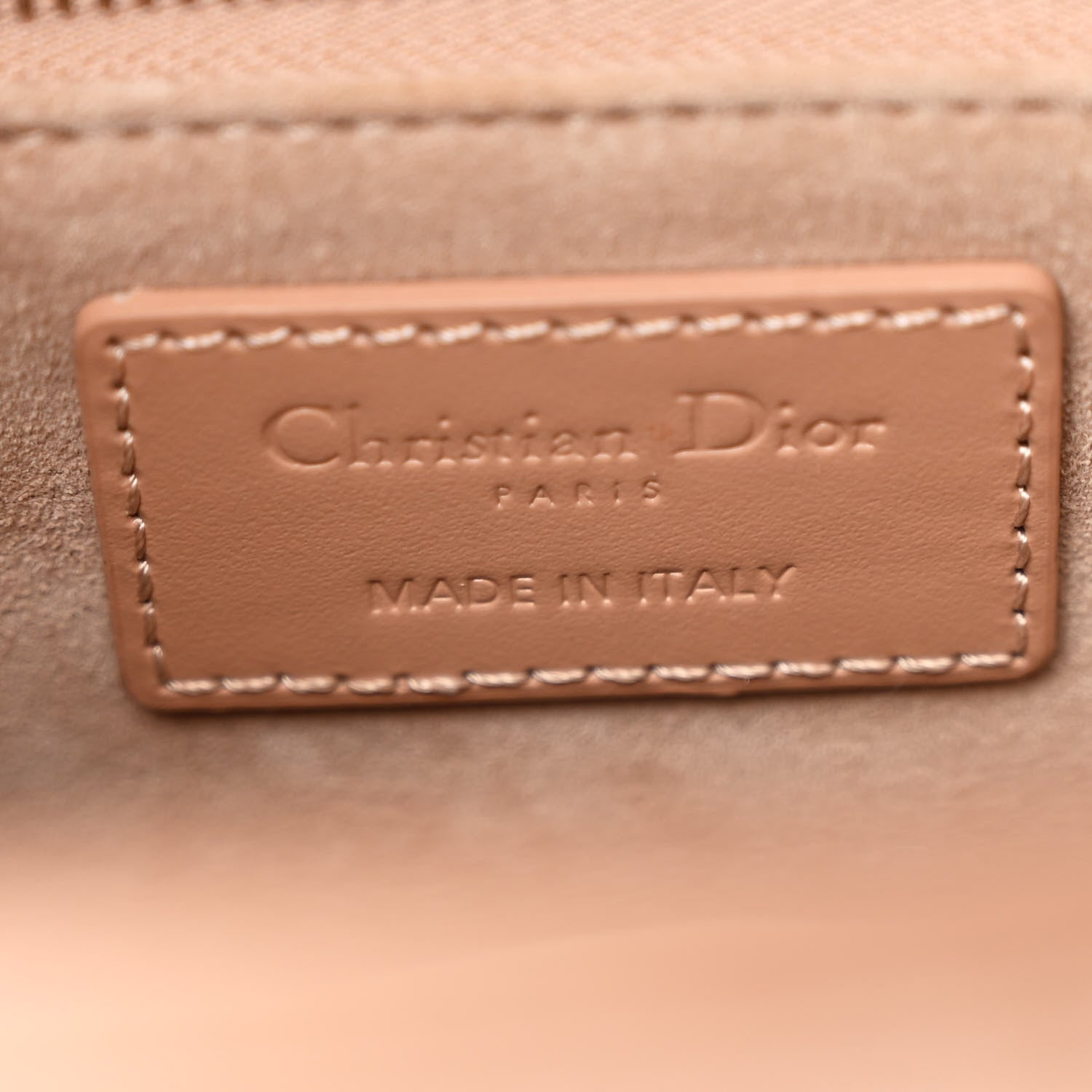 Christian Dior Calfskin Cannage Diamond Small My ABCDior Lady Dior Rose Des Vents 6 of 14