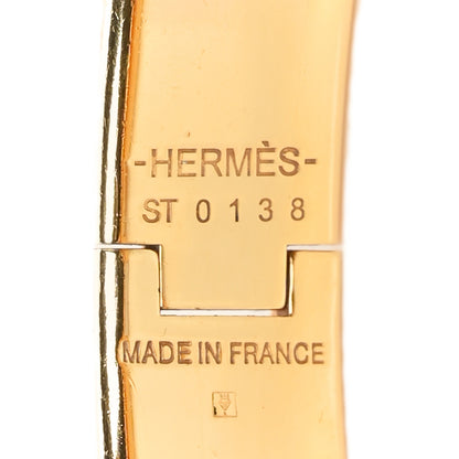 Hermes Enamel Narrow Clic Clac H Bracelet GM Black 4 of 5