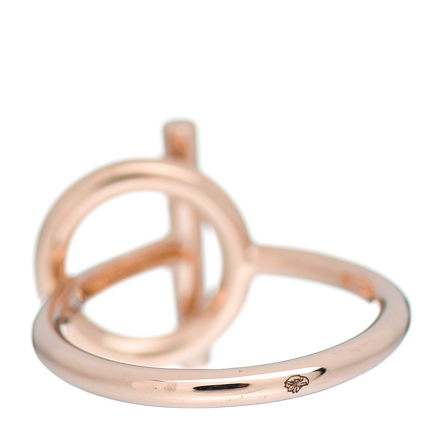 18K Rose Gold Diamond PM Echappee Ring 50 5.25