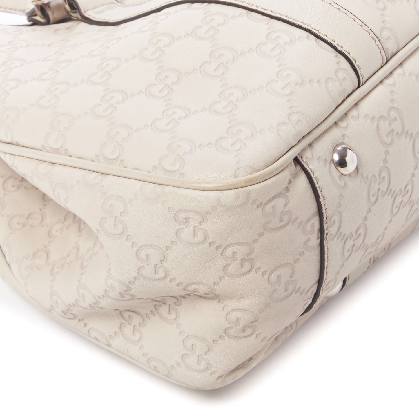 Guccissima Medium GG Twins Tote Off White