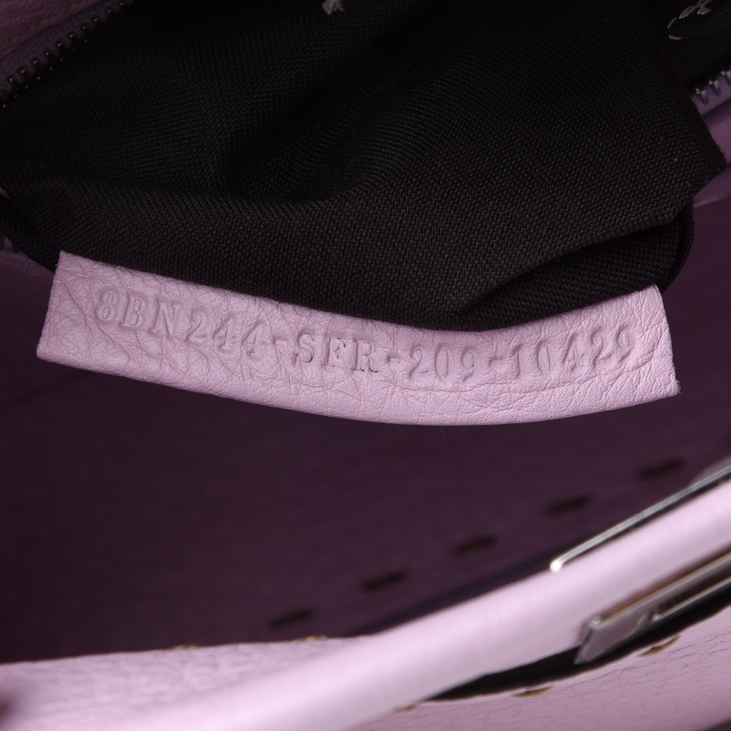 Fendi Cuoio Romano Selleria Mini Peekaboo Iconic Satchel Anemone 9 of 13
