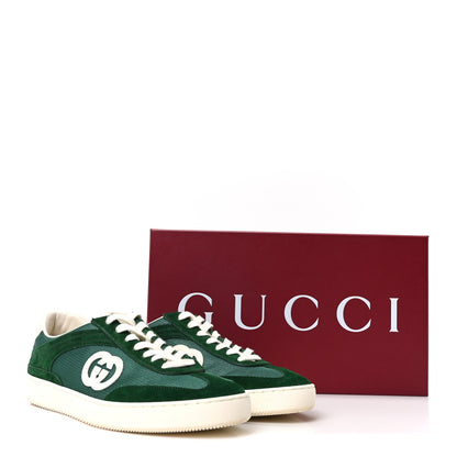 Gucci Suede Nylon Mens G75 Sneaker 9 Green 10 of 10