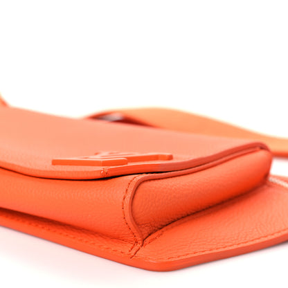 Louis Vuitton Grained Calfskin Aerogram New Sling Orange 10 of 10