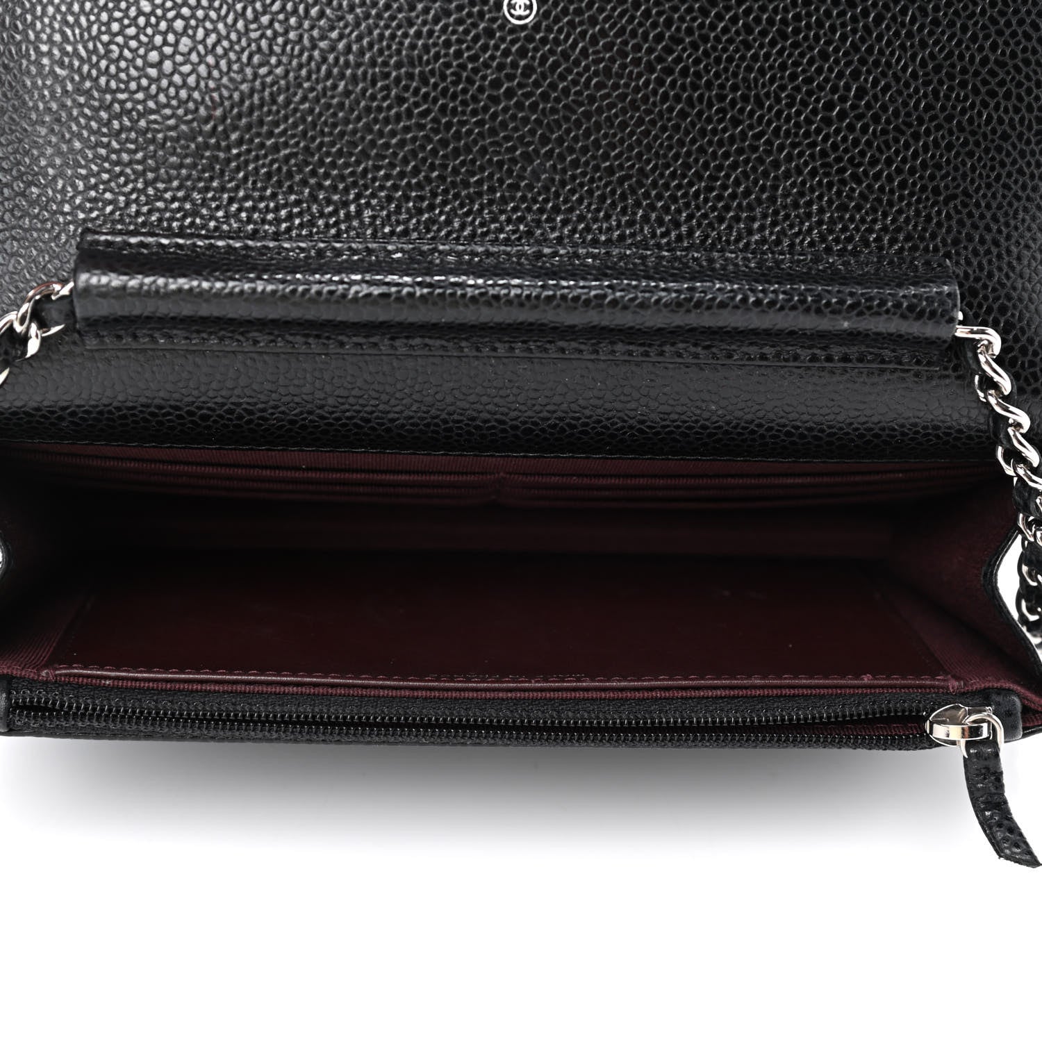 Chanel Caviar Quilted Wallet On Chain WOC Black 4 of 4